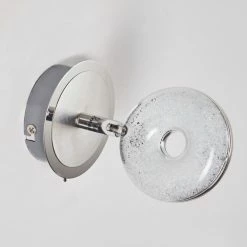 Hofstein Wandleuchte Donot LED Nickel-Matt, Chrom, 1-flammig -Wandleuchten Verkaufsgeschäft wandleuchte donot h3021293 do2 6