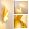 Hofstein Wandleuchte Ogarrio LED Gold, 2-flammig
