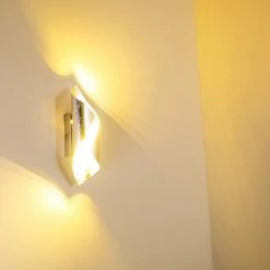 Hofstein Wandleuchte Ogarrio LED Silber, 2-flammig -Wandleuchten Verkaufsgeschäft wandleuchte ogarrio h3020234 10