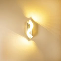 Hofstein Wandleuchte Ogarrio LED Silber, 2-flammig -Wandleuchten Verkaufsgeschäft wandleuchte ogarrio h3020234 7