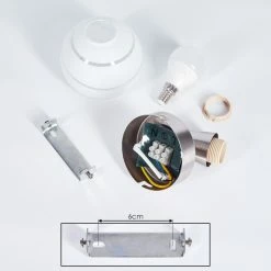 Hofstein Warga Wandleuchte LED Nickel-Matt, 1-flammig -Wandleuchten Verkaufsgeschäft warga wandleuchte h3395219 4