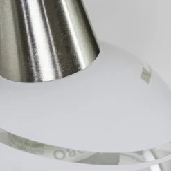 Hofstein Warga Wandleuchte LED Nickel-Matt, 1-flammig -Wandleuchten Verkaufsgeschäft warga wandleuchte h3395219 9