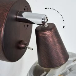 Hofstein Warga Wandleuchte LED Bronze, 1-flammig -Wandleuchten Verkaufsgeschäft warga wandleuchte h3395363 2