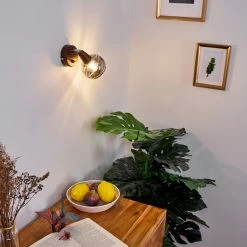 Hofstein Warga Wandleuchte LED Bronze, 1-flammig -Wandleuchten Verkaufsgeschäft warga wandleuchte h3395363 6