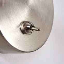 Hofstein Warga Wandleuchte LED Nickel-Matt, 1-flammig -Wandleuchten Verkaufsgeschäft warga wandleuchte h3395387 5