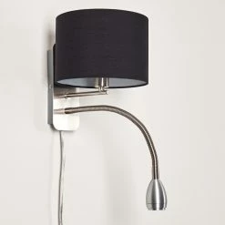 Hofstein Wiby Wandleuchte LED Nickel-Matt, 2-flammig -Wandleuchten Verkaufsgeschäft wiby wandleuchte h3295885 do1 12