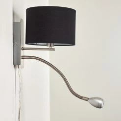 Hofstein Wiby Wandleuchte LED Nickel-Matt, 2-flammig -Wandleuchten Verkaufsgeschäft wiby wandleuchte h3295885 do1 22
