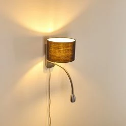Hofstein Wiby Wandleuchte LED Nickel-Matt, 2-flammig -Wandleuchten Verkaufsgeschäft wiby wandleuchte h3295885 do1 3