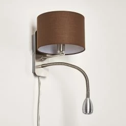 Hofstein Wiby Wandleuchte LED Nickel-Matt, 2-flammig -Wandleuchten Verkaufsgeschäft wiby wandleuchte h3295908 do1 12