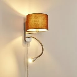 Hofstein Wiby Wandleuchte LED Nickel-Matt, 2-flammig -Wandleuchten Verkaufsgeschäft wiby wandleuchte h3295908 do1 14