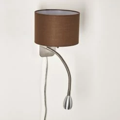 Hofstein Wiby Wandleuchte LED Nickel-Matt, 2-flammig -Wandleuchten Verkaufsgeschäft wiby wandleuchte h3295908 do1 6