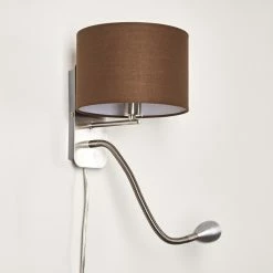 Hofstein Wiby Wandleuchte LED Nickel-Matt, 2-flammig -Wandleuchten Verkaufsgeschäft wiby wandleuchte h3295908 do1 8