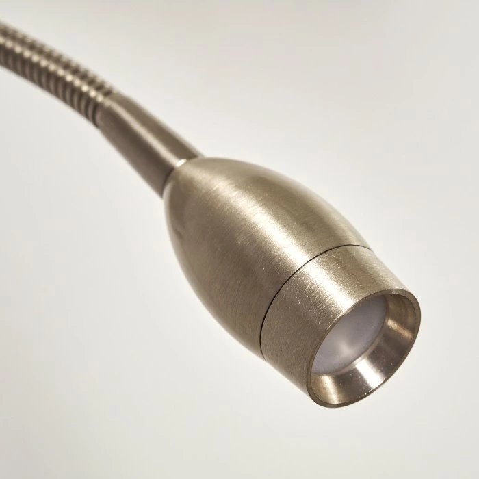 Hofstein Wiby Wandleuchte LED Nickel-Matt, 2-flammig 11 Hofstein Wiby Wandleuchte LED Nickel-Matt, 2-flammig – Bild 11