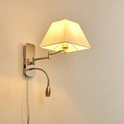 Hofstein Wiby Wandleuchte LED Nickel-Matt, 2-flammig 51 Hofstein Wiby Wandleuchte LED Nickel-Matt, 2-flammig -Wandleuchten Verkaufsgeschäft wiby wandleuchte h3295922 do1 23