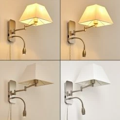 Hofstein Wiby Wandleuchte LED Nickel-Matt, 2-flammig 31 Hofstein Wiby Wandleuchte LED Nickel-Matt, 2-flammig -Wandleuchten Verkaufsgeschäft wiby wandleuchte h3295922 do1 3