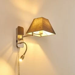 Hofstein Wiby Wandleuchte LED Nickel-Matt, 2-flammig -Wandleuchten Verkaufsgeschäft wiby wandleuchte h3295946 do1 11