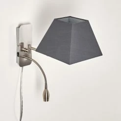 Hofstein Wiby Wandleuchte LED Nickel-Matt, 2-flammig -Wandleuchten Verkaufsgeschäft wiby wandleuchte h3295946 do1 13