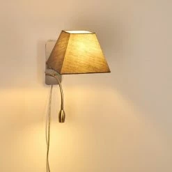 Hofstein Wiby Wandleuchte LED Nickel-Matt, 2-flammig -Wandleuchten Verkaufsgeschäft wiby wandleuchte h3295946 do1 14