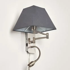 Hofstein Wiby Wandleuchte LED Nickel-Matt, 2-flammig -Wandleuchten Verkaufsgeschäft wiby wandleuchte h3295946 do1 4