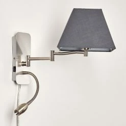 Hofstein Wiby Wandleuchte LED Nickel-Matt, 2-flammig -Wandleuchten Verkaufsgeschäft wiby wandleuchte h3295946 do1 6