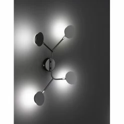 Wofi Leuchten WOFI BELIZE Wandleuchte LED Schwarz, 1-flammig -Wandleuchten Verkaufsgeschäft wofi belize wandleuchte 446604109000 2