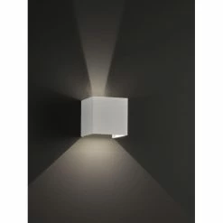 Wofi Leuchten Wofi GALWAY Wandleuchte LED Wei&szlig;, 1-flammig -Wandleuchten Verkaufsgeschäft wofi galway wandleuchte 4567 01 06 8000 6