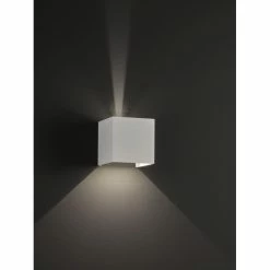 Wofi Leuchten Wofi GALWAY Wandleuchte LED Wei&szlig;, 1-flammig -Wandleuchten Verkaufsgeschäft wofi galway wandleuchte 4567 01 06 8000 7