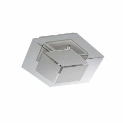 Wofi Leuchten WOFI HARPER Wandleuchte LED Nickel-Matt, Chrom, 1-flammig