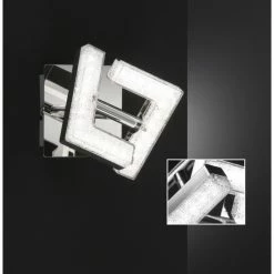 Wofi Leuchten Wofi LEA Wandlampe LED Chrom, 1-flammig -Wandleuchten Verkaufsgeschäft wofi lea wandlampe 4290 01 01 6000 3