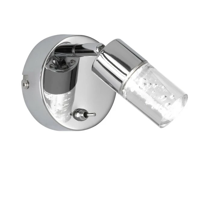 Wofi Leuchten Wofi LUGO Wandlampe LED Chrom, 1-flammig 1 Wofi Leuchten Wofi LUGO Wandlampe LED Chrom, 1-flammig