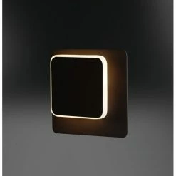 Wofi Leuchten Wofi SUTTER Wandleuchte LED Schwarz, 1-flammig