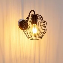 Hofstein Yalmhill Wandleuchte Schwarz, 1-flammig -Wandleuchten Verkaufsgeschäft yalmhill wandleuchte h3351444 10