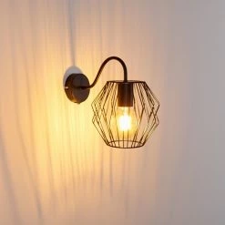 Hofstein Yalmhill Wandleuchte Schwarz, 1-flammig -Wandleuchten Verkaufsgeschäft yalmhill wandleuchte h3351444 11