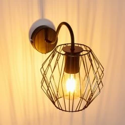 Hofstein Yalmhill Wandleuchte Schwarz, 1-flammig -Wandleuchten Verkaufsgeschäft yalmhill wandleuchte h3351444 14