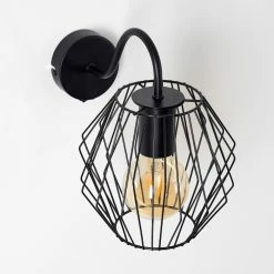 Hofstein Yalmhill Wandleuchte Schwarz, 1-flammig -Wandleuchten Verkaufsgeschäft yalmhill wandleuchte h3351444 17