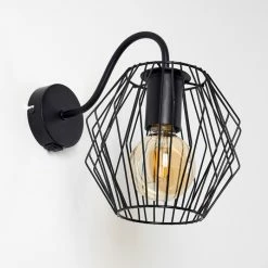 Hofstein Yalmhill Wandleuchte Schwarz, 1-flammig -Wandleuchten Verkaufsgeschäft yalmhill wandleuchte h3351444 5