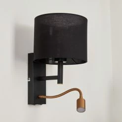 Hofstein Yuruyacu Wandleuchte LED Messing, Schwarz, 2-flammig -Wandleuchten Verkaufsgeschäft yuruyacu wandleuchte h3575529 7